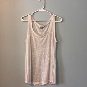 Semi-sheer snake tank